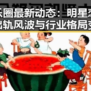 娱乐圈最新动态：明星恋情、出轨风波与行业格局变化